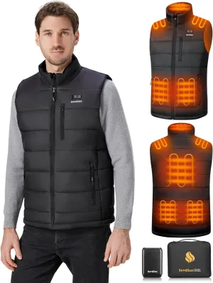 Heated Vest for Men with 16000mAh 7.4V Battery Pack Included，Warming Men's Heated Vests Electric Heating Vest Rechargeable