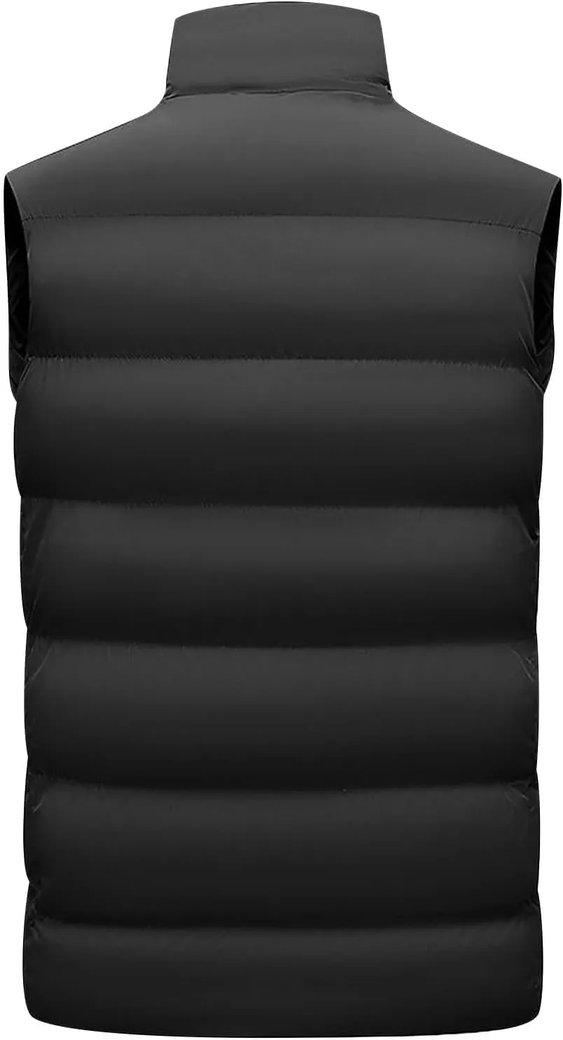 Heated Vest for Men Women Electric Lightweight Zip Coat Windproof Warm Smart Down Jacket No Battery Pack Included