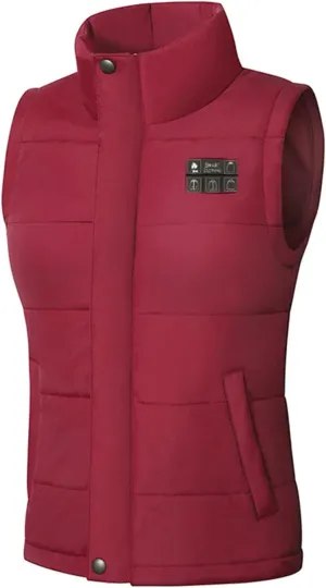 Heated Vest for Men Women Electric Lightweight Zip Coat Windproof Warm Smart Down Jacket No Battery Pack Included