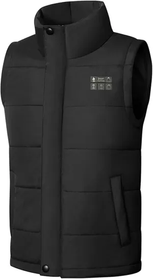 Heated Vest for Men Women Electric Lightweight Zip Coat Windproof Warm Smart Down Jacket No Battery Pack Included