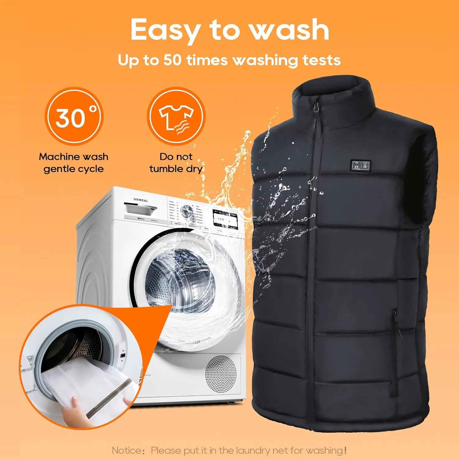 Heated Vest for Men Women with 16000mAh Battery Pack for Outdoor Hunting Skiing