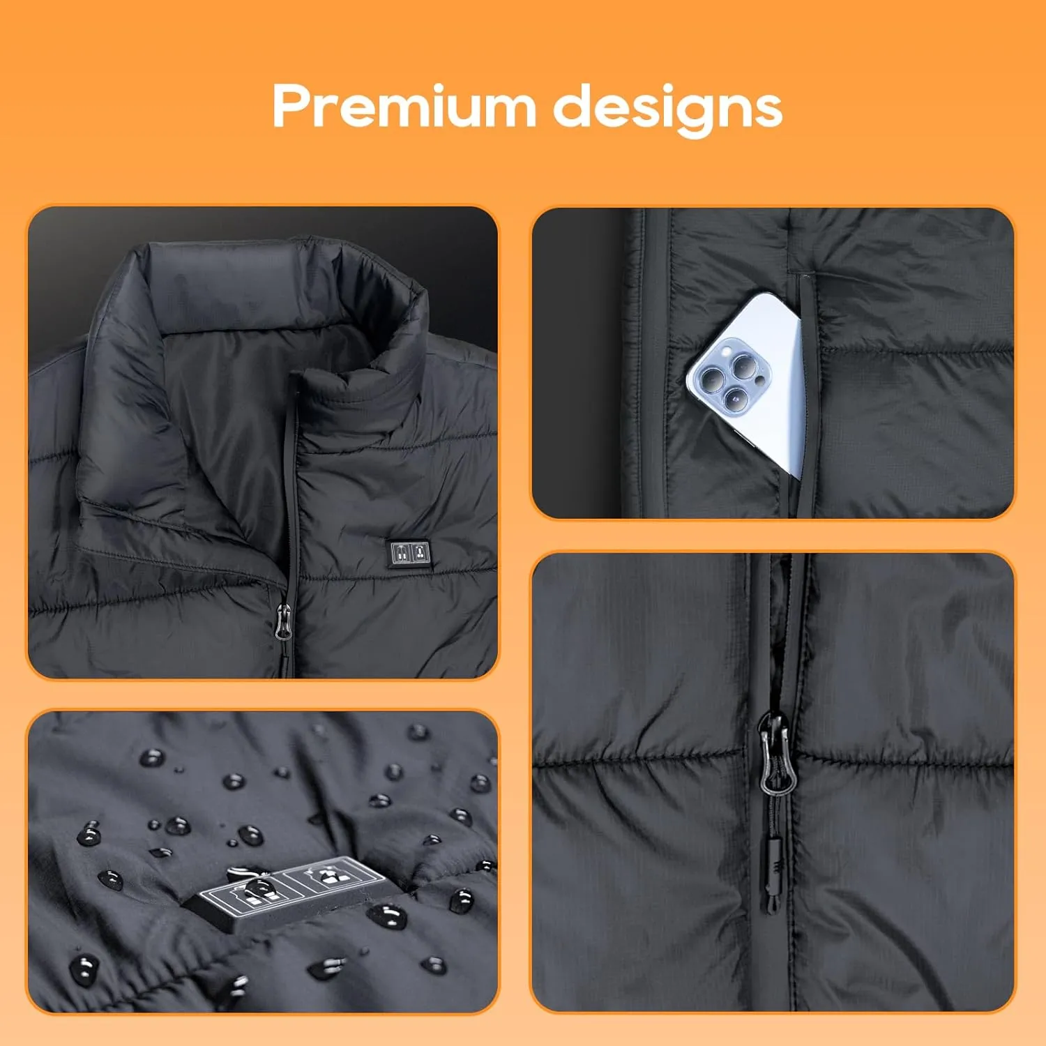 Heated Vest for Men Women with 16000mAh Battery Pack for Outdoor Hunting Skiing