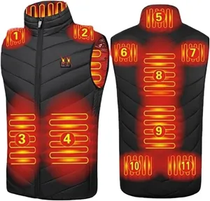 Heated Vest USB Electric Heated Vest Heating Jacket Winter Vests for Outdoor Motorcycle Camping Fishing Skiing