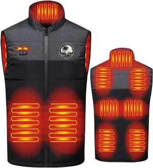Heated Vest Women and Men Winter Warm Heated Jackets Rechargeable USB Puffer Heated Jacket Fashion Lightweight Outwear