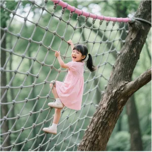 Heavy-Duty Outdoor Climbing Cargo Net Playground Play Safety Net Polyamide Material Tree House Rope Ladder Swing Hammock Truck Trailer Net,9.8FTx13.1FT