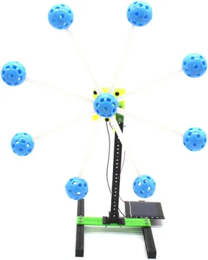 HEMOTON Solar Power Ferris Wheel Educational Model Kit for Boys and Girls Hands Physics Experiment Color Creativity and Coordination Skills