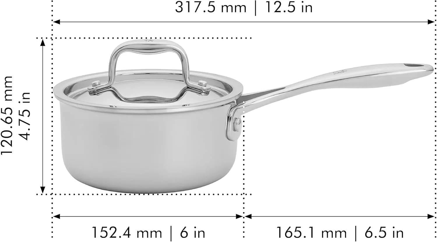 HENCKELS Clad Impulse 10-pc 3-Ply Stainless Steel Pots and Pans Set, Cookware Set, Fry Pan, Saucepan with Lid, Saute Pan with Lid, Dutch Oven with Lid, Stay-Cool Handles, Induction Stove Compatible