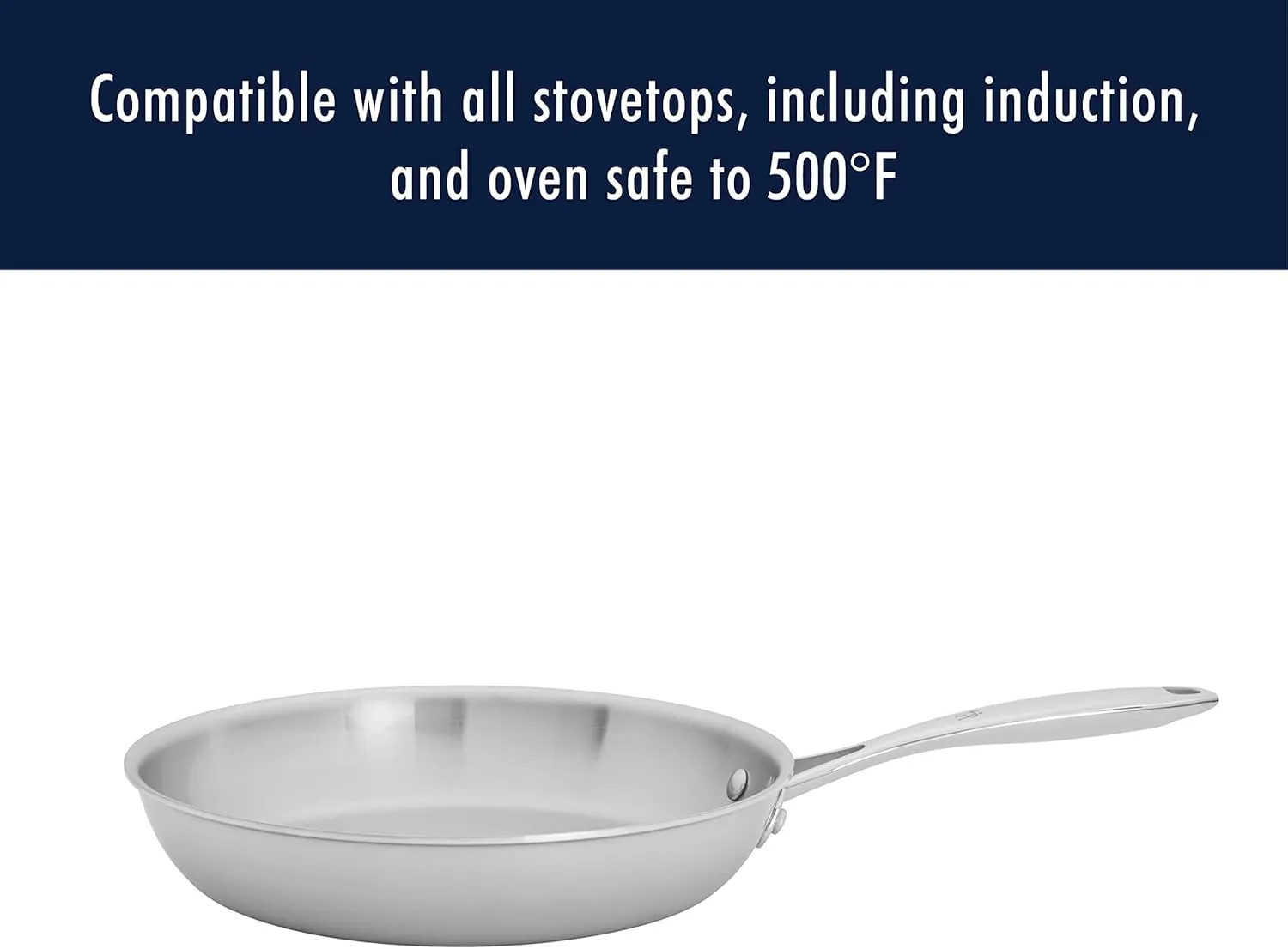 HENCKELS Clad Impulse 10-pc 3-Ply Stainless Steel Pots and Pans Set, Cookware Set, Fry Pan, Saucepan with Lid, Saute Pan with Lid, Dutch Oven with Lid, Stay-Cool Handles, Induction Stove Compatible