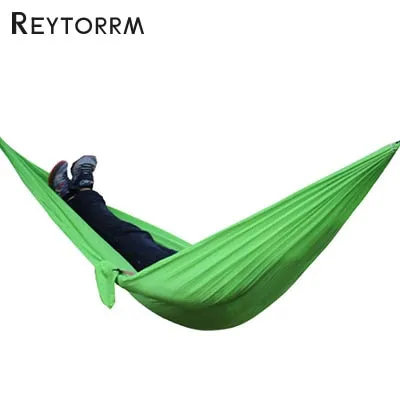 Hiking Camping 270*140cm Hammock Portable Nylon Safety Parachute Hamac Hanging Chair Swing Outdoor Double Person Leisure Hamak