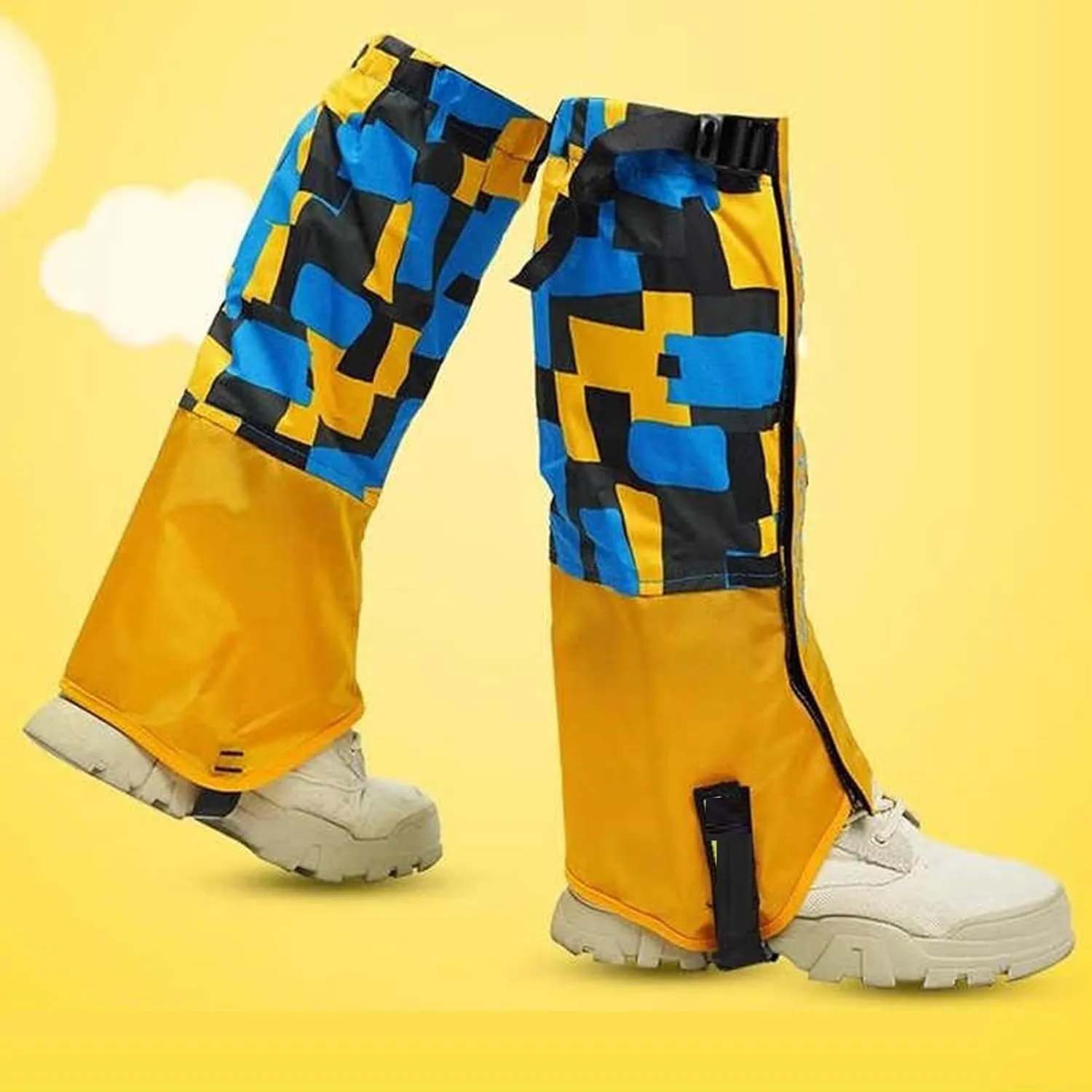 Hiking Leg Gaiters,Kids Gaiters,Adjustable Lower Legs Guards,Waterproof Cloth High Leg Cover,for Climbing Cycling Home Gardening