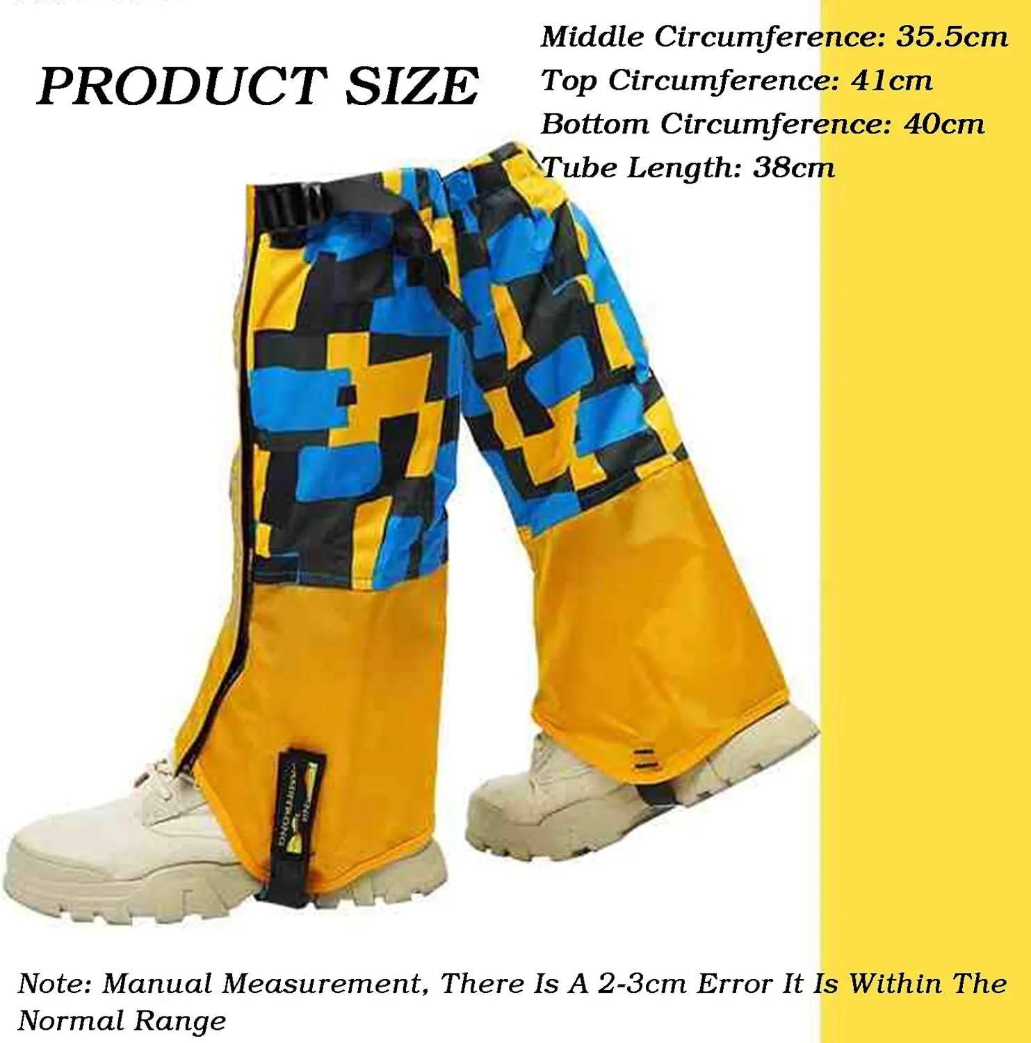 Hiking Leg Gaiters,Kids Gaiters,Adjustable Lower Legs Guards,Waterproof Cloth High Leg Cover,for Climbing Cycling Home Gardening