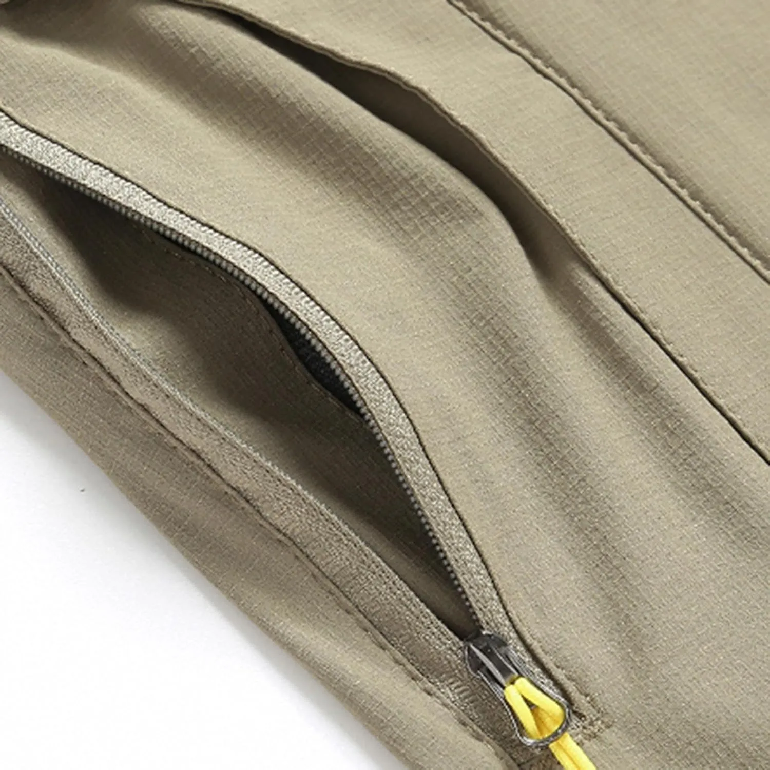 Hiking Pants Men with Belt 5 Zipper Pockets Waterproof Lightweight Quick Dry Travel Fishing Workout Pant Stretch Active