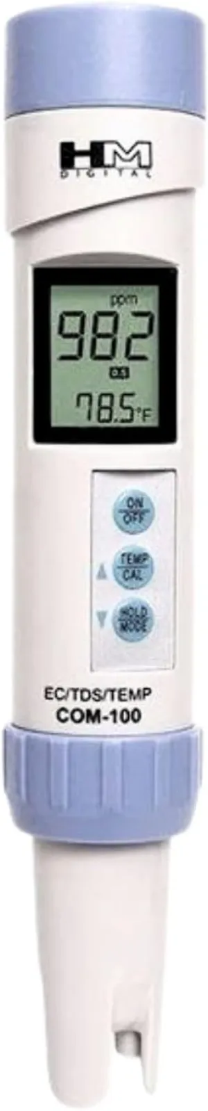HM Digital 716160 COM-100 Waterproof Professional Series Combo Meter, 7", White/Purple