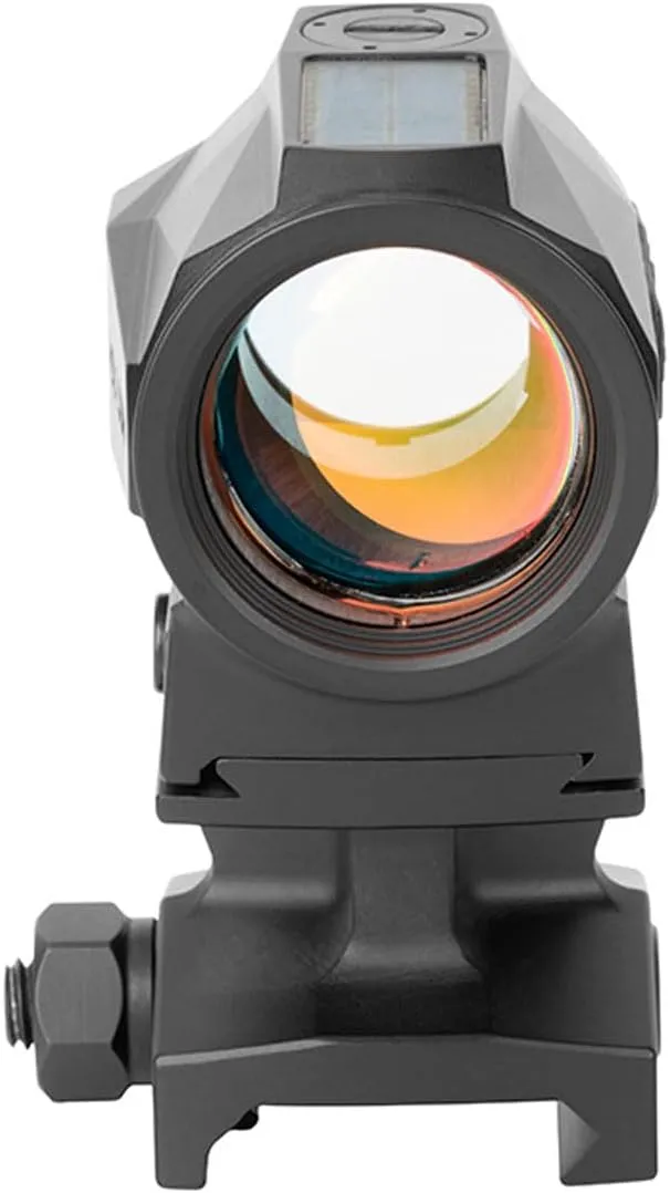 HOLOSUN SCRS 2 MOA Dot Ultra Compact Solar Charging Rifle Sight - Shake Awake Solar Failsafe Durable Waterproof Aluminum Sight for Long Guns with Auto Adjusting & Manual Brightness Control