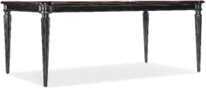 Hooker Furniture Charleston Rectangle Wood Dining Table in Black Cherry