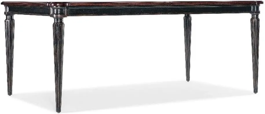 Hooker Furniture Charleston Rectangle Wood Dining Table in Black Cherry