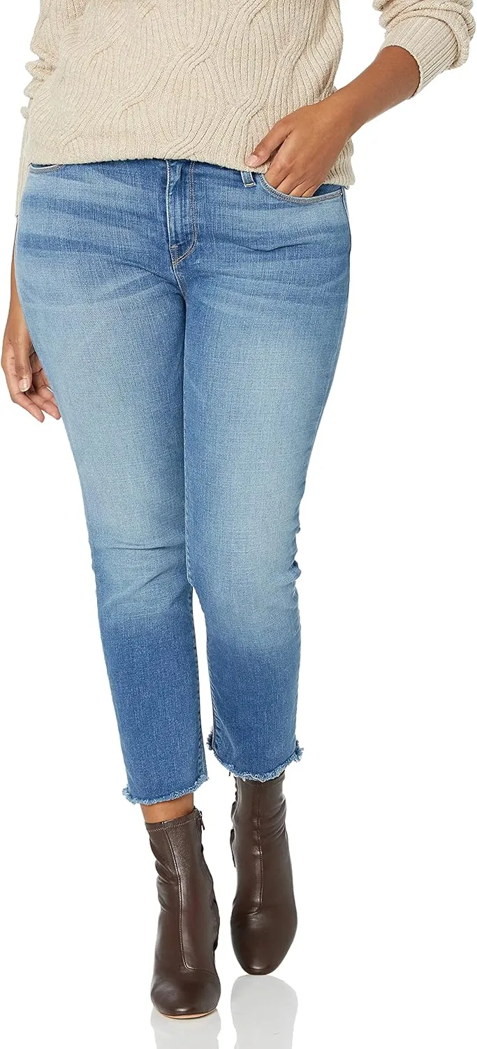 HUDSON Women's Tally Mid Rise, Cropped, Skinny Jean