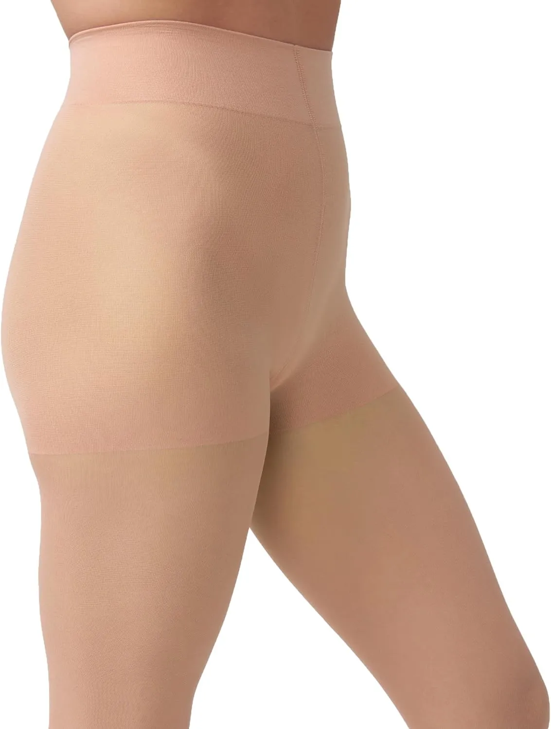 HUE Women's Sheer Control Top Tights Supersoft Lightweight Pantyhose