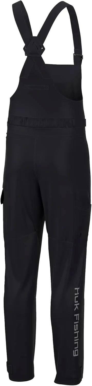 HUK mens Grand Banks Bib, Waterproof & Wind-resistant Rain Bib