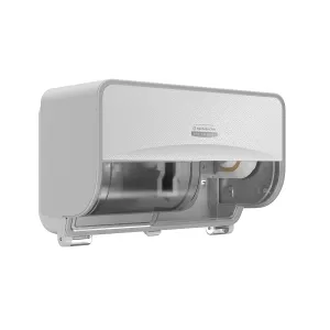 ICON Coreless Standard Roll Horizontal Toilet Paper Dispenser (58712), White Mosaic, White, Holds 2 Rolls, Wall Mounted, Commercial Grade (Qty 1)