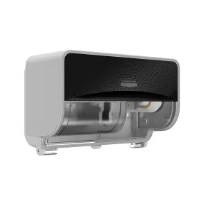 ICON Coreless Standard Roll Horizontal Toilet Paper Dispenser (58722), Black Mosaic, Black, Holds 2 Rolls, Wall Mounted, Commercial Grade (Qty 1)