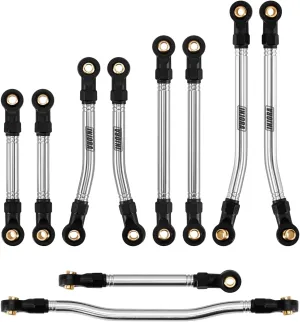 INJORA Stainless Steel High Clearance Links & Steering Links Set for 1/18 HPI Venture18 Upgrade