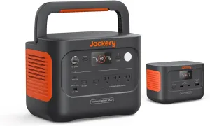 Jackery Solar Generator 1000 v2 with Explorer 100 Plus,1070Wh Portable Power Station LiFePO4 Battery,1500W AC/100W USB-C Output, 1Hr Fast Charge for Outdoor,Off-Grid Living,RV,Emergency