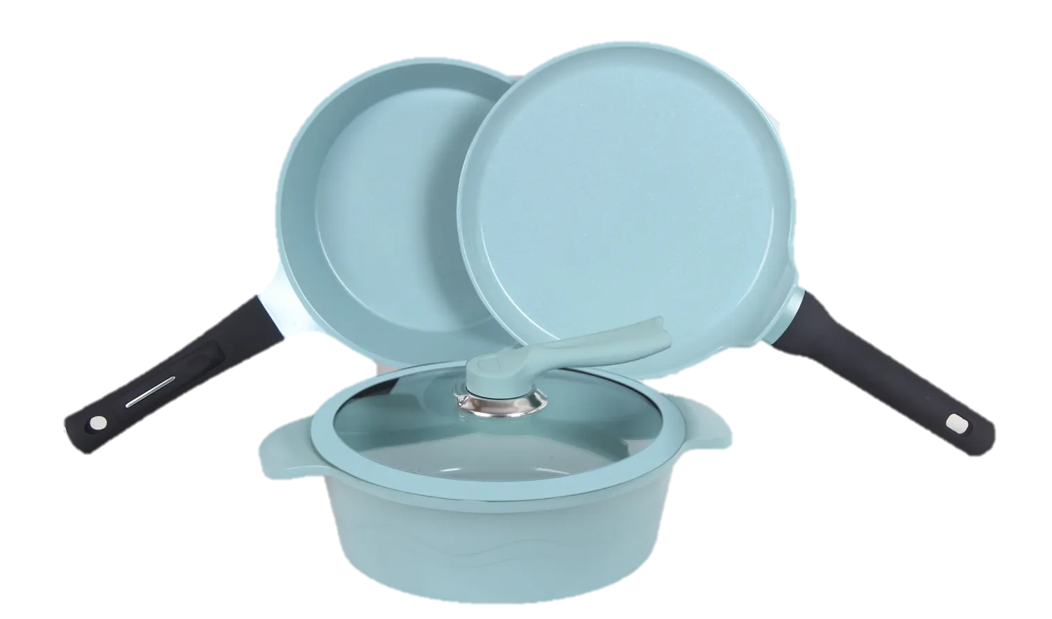 JADECOOK 4 piece cookware SET- Bateria de 4 piezas de JADE