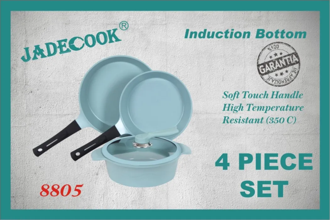 JADECOOK 4 piece cookware SET- Bateria de 4 piezas de JADE