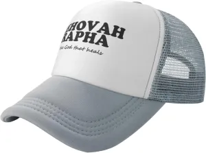 Jehovah Rapha The God Who Heals Trendy Mesh Baseball Cap Adjustable Dad Hat Trucker Hat for Women Men,Black