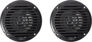 Jensen MS5006BR Black 5.25" Dual Cone Waterproof Speakers