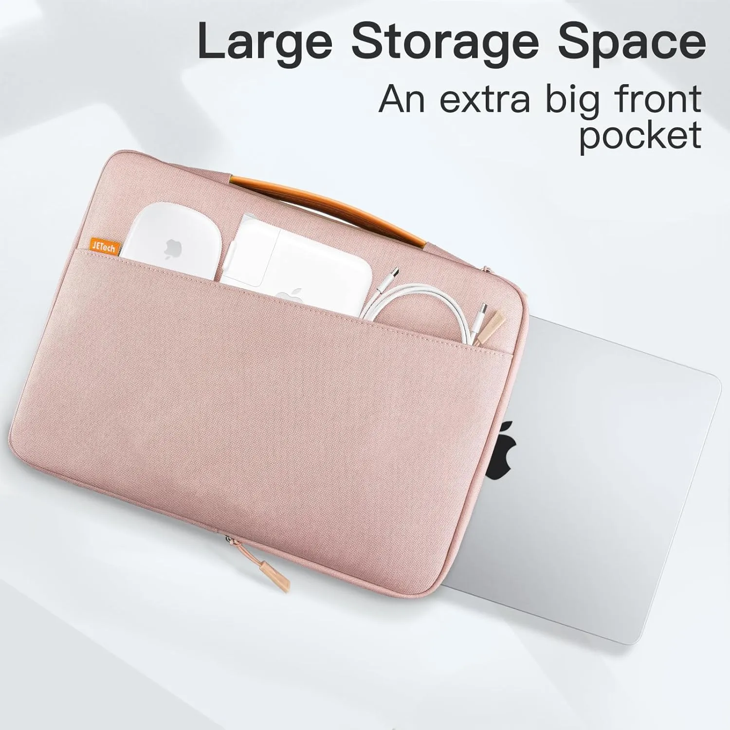JETech Laptop Sleeve for 13-14Inch MacBook Air/Pro (M4/M3/M2/M1, 2021-2025), Waterproof Bag with Portable Handle and Pocket
