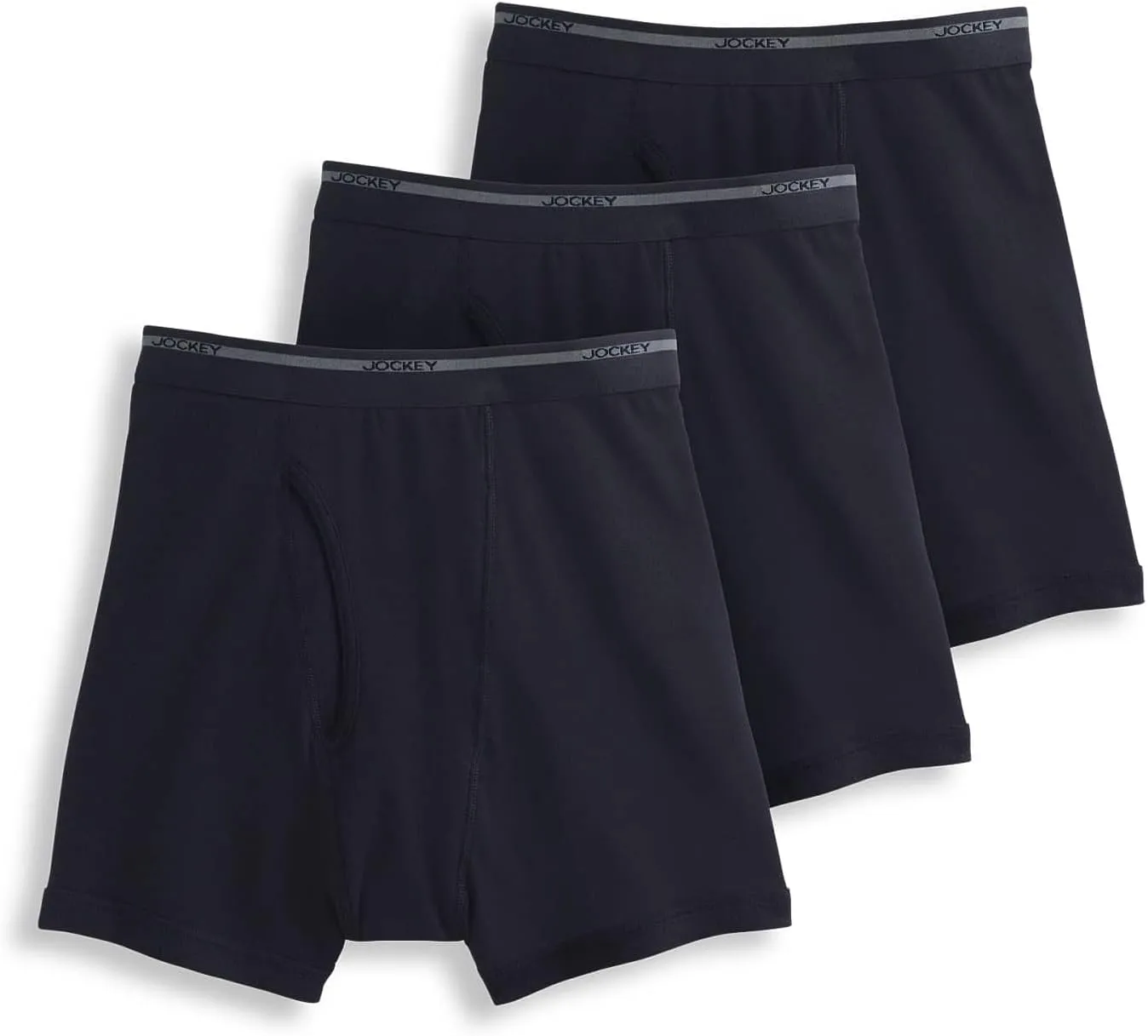 Jockey Men's Underwear Lightweight Classic 5" Boxer Brief - 3 Pack