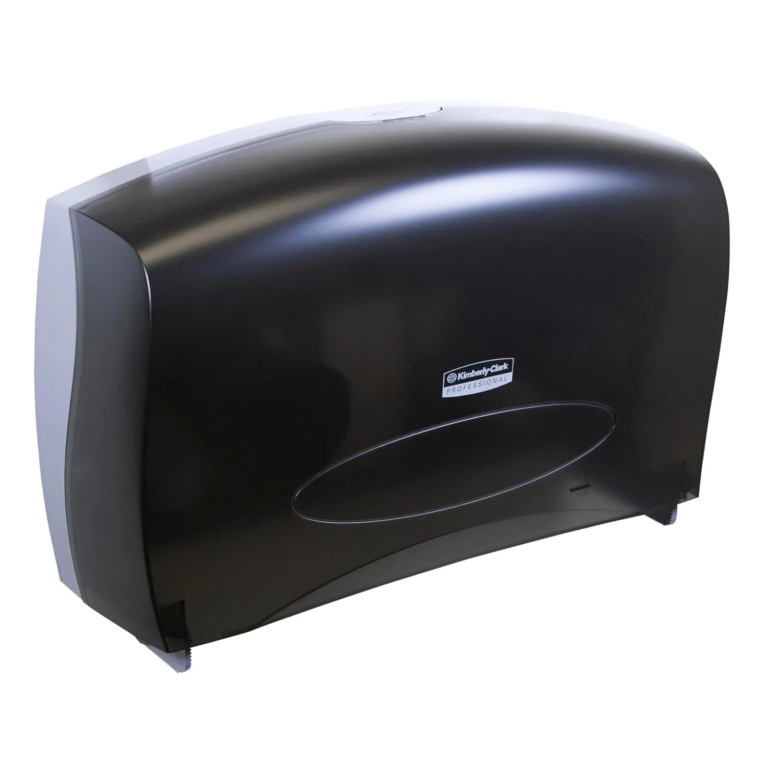 Jumbo Roll Toilet Paper Dispenser (09551), Combo Unit, Black, Wall Mounted, Commercial Grade (Qty 1)
