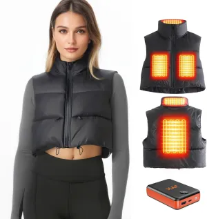 JYK Women's Heated Vest with Battery, Lightweight Heating Vest, Womens heated Coat