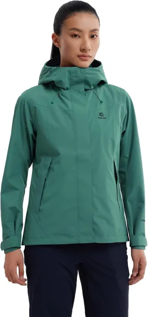 KAILAS Women's Raincoat Outdoor Hardshell Jacket Packable Lightweight Waterproof Hooded Jacket Hiking Travel