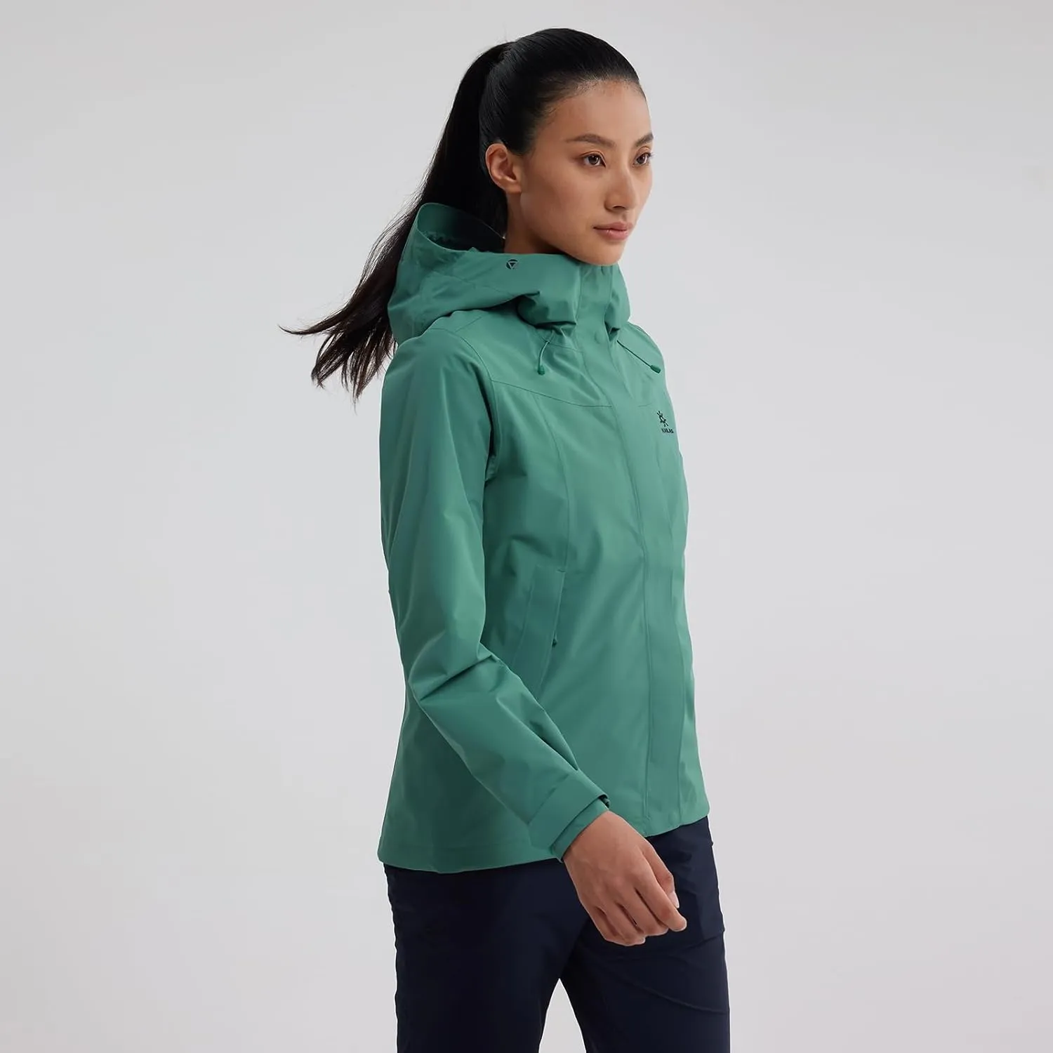 KAILAS Women's Raincoat Outdoor Hardshell Jacket Packable Lightweight Waterproof Hooded Jacket Hiking Travel