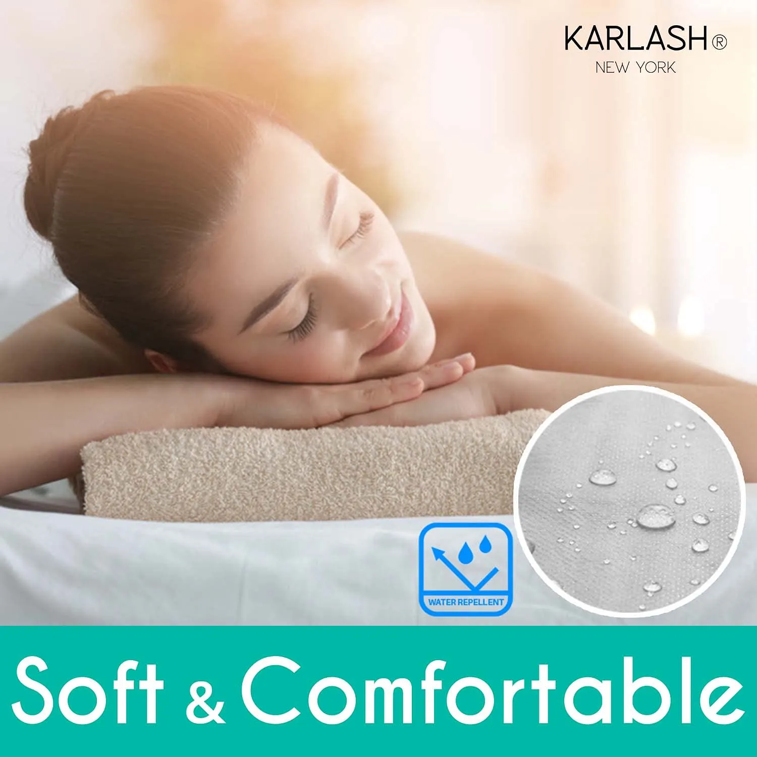 Karlash Disposable Non Woven Bed Sheet Roll Massage table paper roll 30gms Thick (Pack of 2)