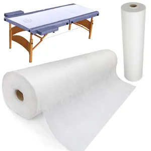 Karlash Disposable Non Woven Bed Sheet Roll Massage table paper roll 30gms Thick (Pack of 2)