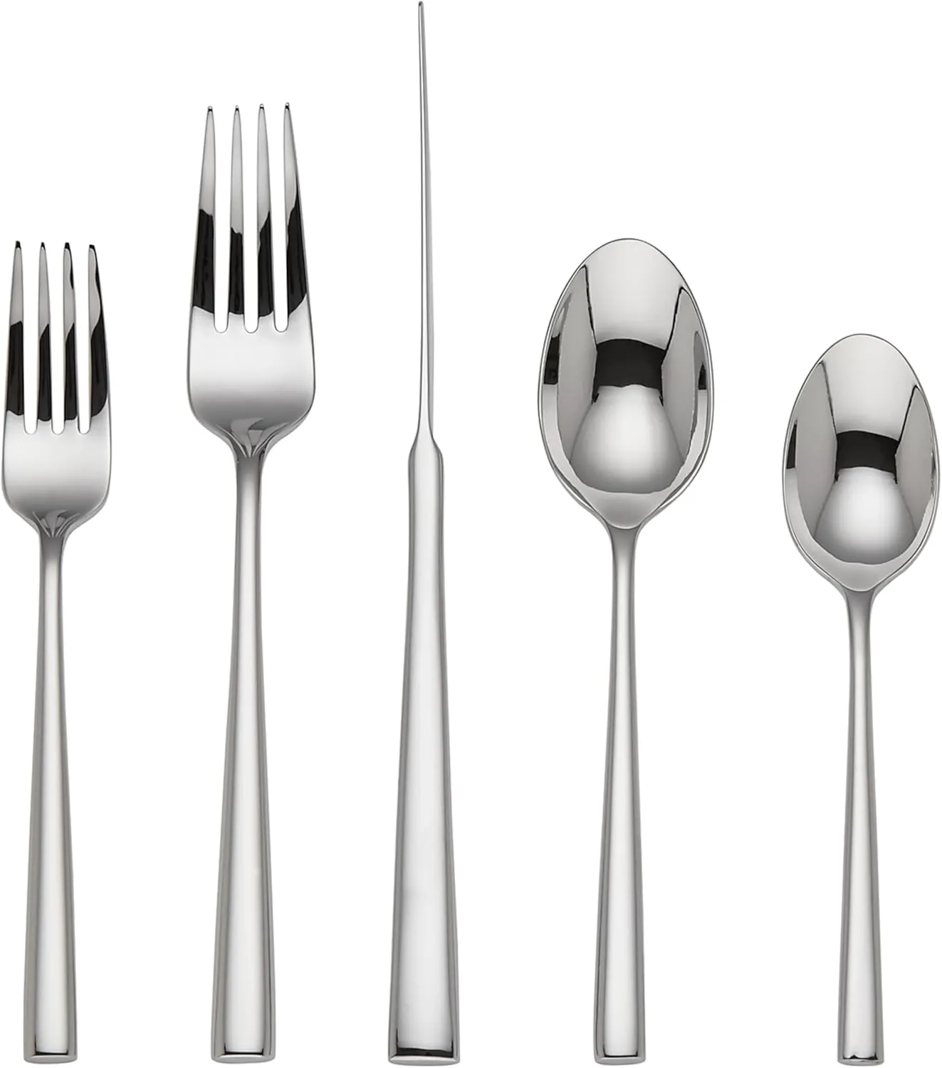 Kate Spade New York Malmo 5-Piece Flatware Set, 0.9 LB, Stainless Steel