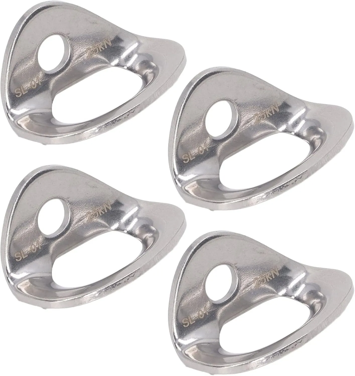 Keenso Stainless Steel Rock Climbing Hanger Set, 10Pcs Anchors for Indoor Climbing