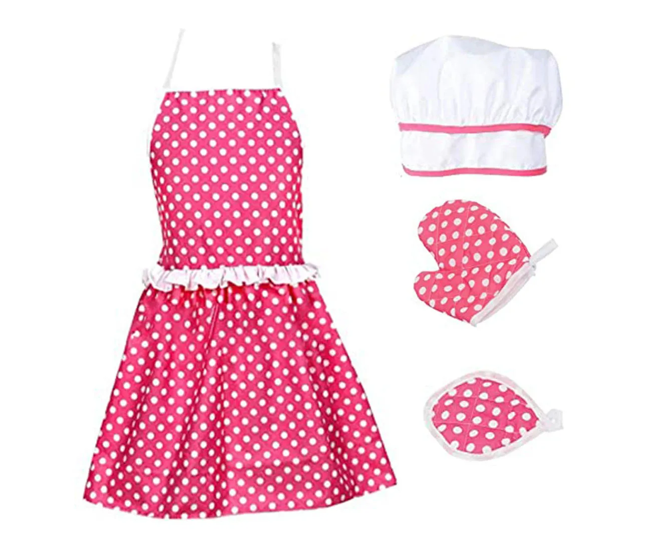 Kids Baking Play Toys Set Cooking Set Chef Costume Kit
