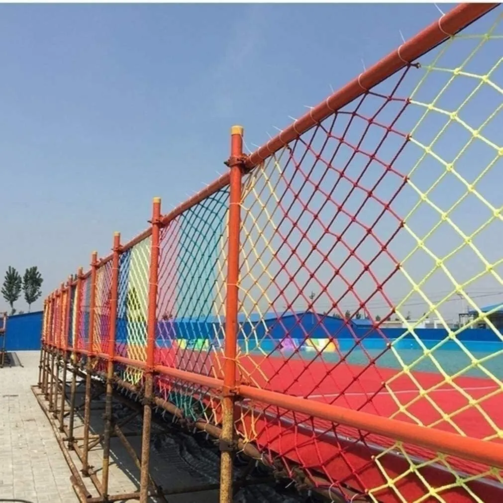 Kids Balcony Protection Netting, Climbing Safety Nets Fence Climbing Woven Rope Truck Cargo Trailer Netting Mesh Playground Railings Hammock Indoor Outdoor Ceiling (Size : 11m(33ft))