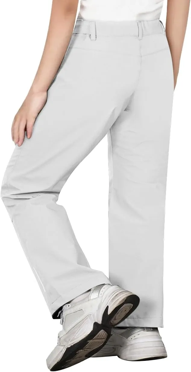 Kids Hiking Pants Waterproof Quick Dry Boys Camping Cargo Pant Lightweight Softshell Uniform Pants for Kid Girls