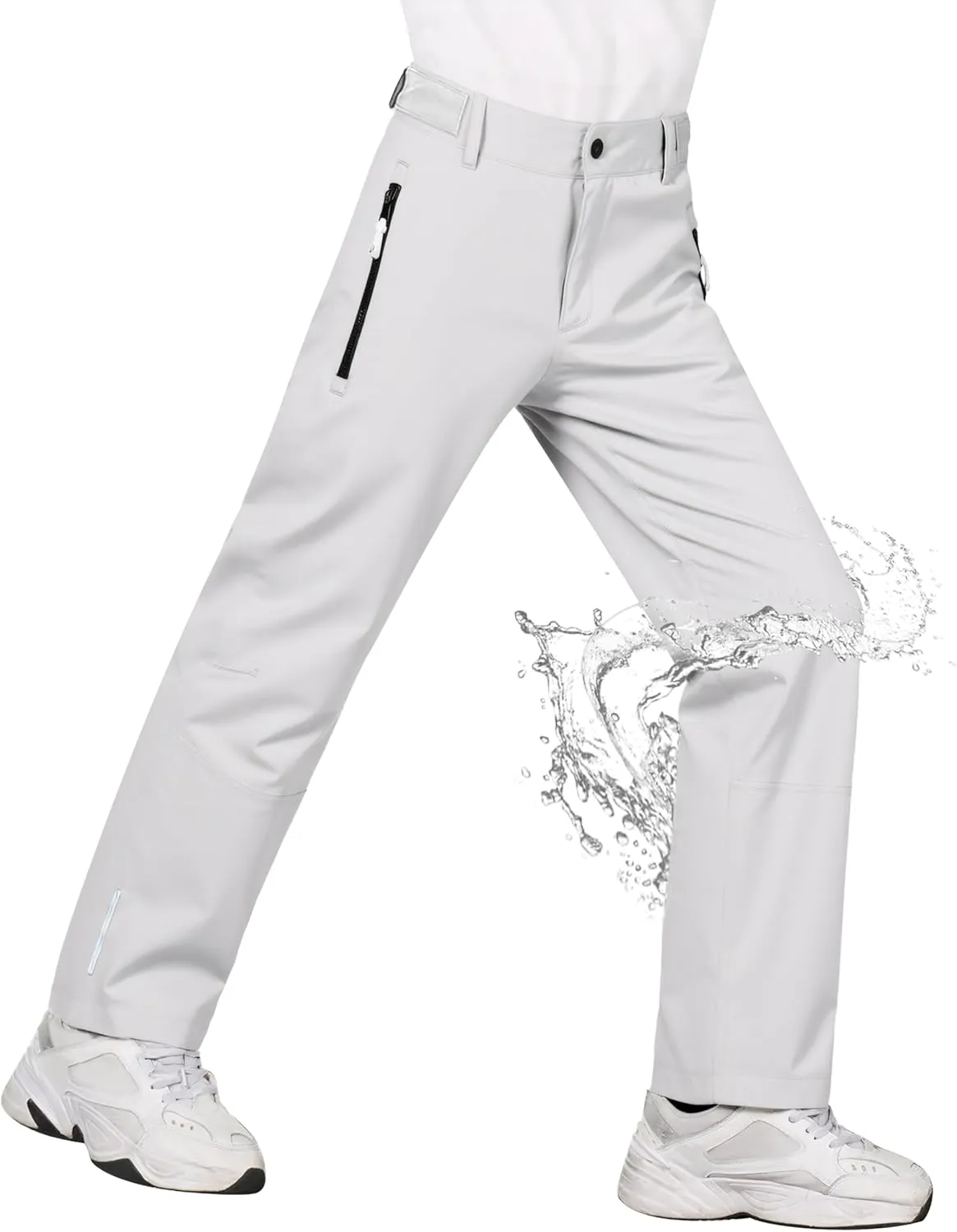 Kids Hiking Pants Waterproof Quick Dry Boys Camping Cargo Pant Lightweight Softshell Uniform Pants for Kid Girls