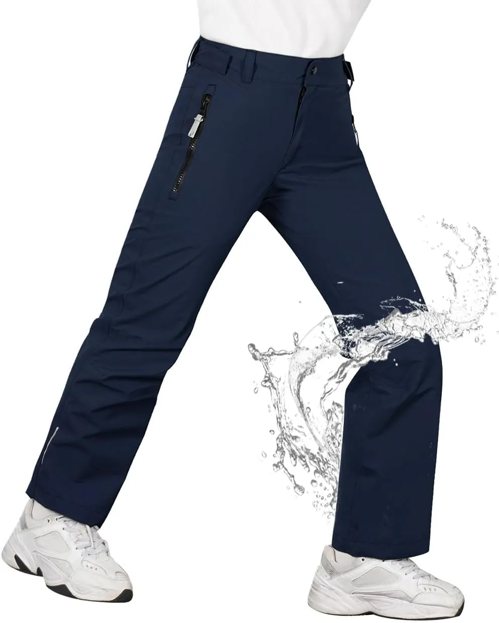 Kids Hiking Pants Waterproof Quick Dry Boys Camping Cargo Pant Lightweight Softshell Uniform Pants for Kid Girls