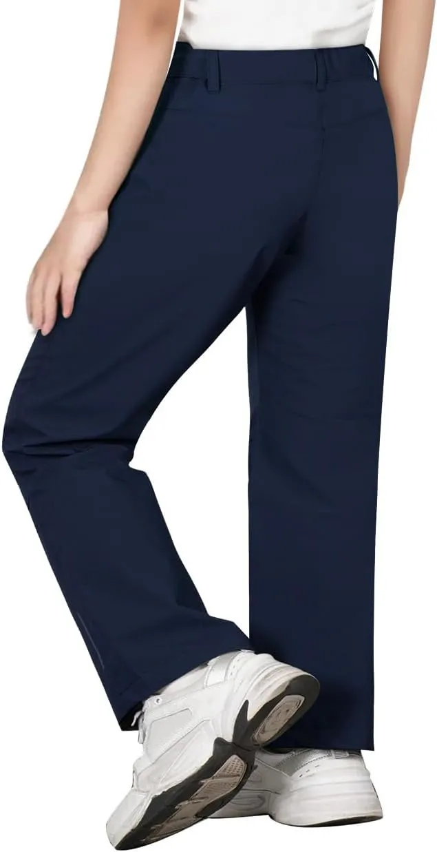 Kids Hiking Pants Waterproof Quick Dry Boys Camping Cargo Pant Lightweight Softshell Uniform Pants for Kid Girls