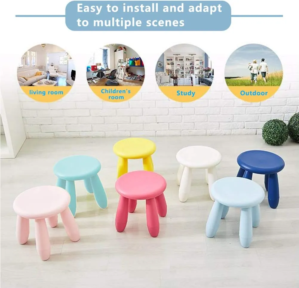 Kids Step Stool, Kindergarten Study Stools, Lightweight Footstools are Sturdy and Durable, Very Suitable for Use in The Kitchen, Bathroom and Bedroom(yellow)