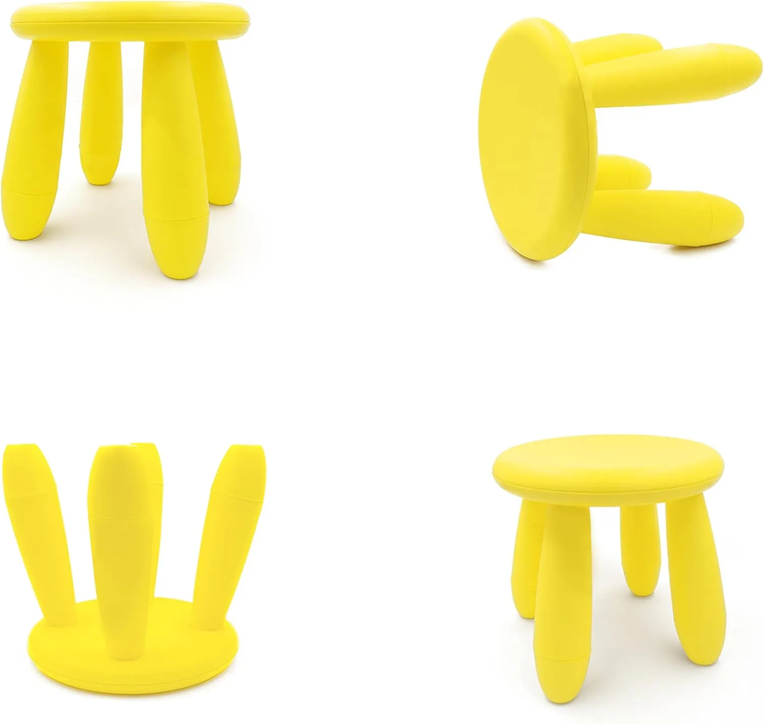 Kids Step Stool, Kindergarten Study Stools, Lightweight Footstools are Sturdy and Durable, Very Suitable for Use in The Kitchen, Bathroom and Bedroom(yellow)