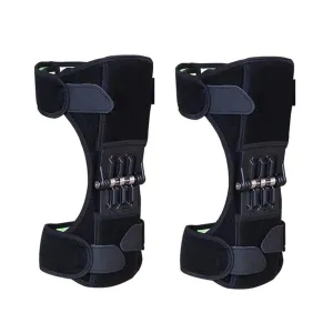 Knee Booster With 3 Springs Powerful Rebound Spring Force Joint Support Power Lift Knee Pads for Hiking Climbing (Size : Double)